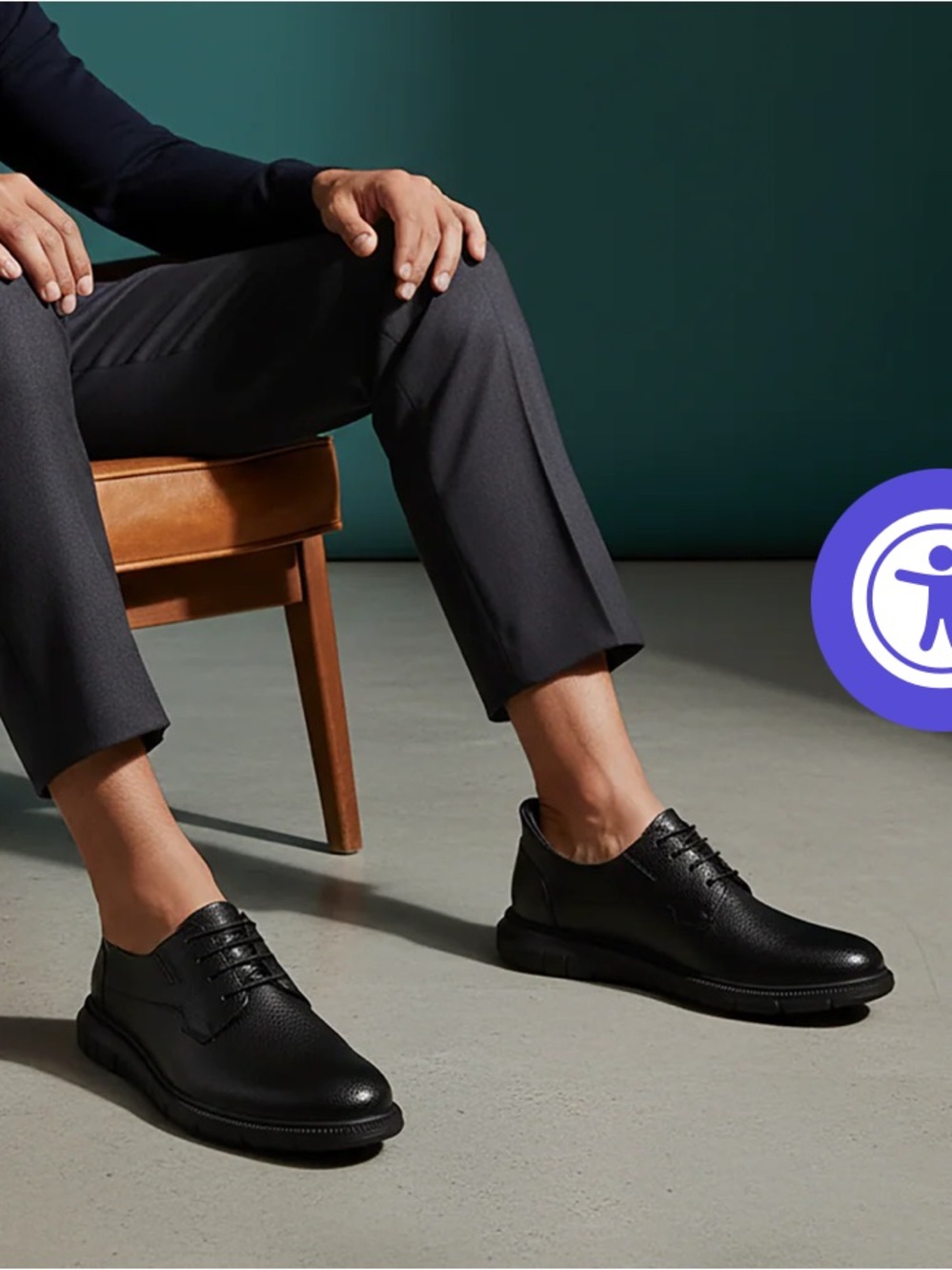 Marc Joseph Black Leather Derby Shoes